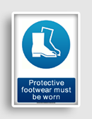 free printable protective footwear must be worn  sign 