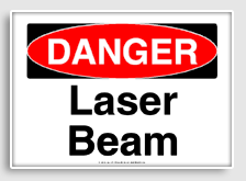 free printable laser beam osha  sign 