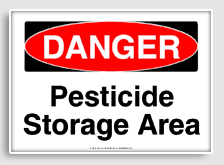 free printable pesticide storage area osha  sign 