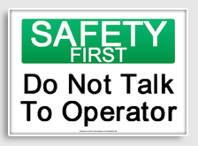 free printable do not talk to operator osha  sign 
