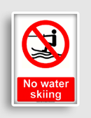 free printable no water skiing  sign 
