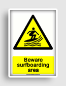 free printable beware surfboarding area  sign 