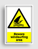 free printable beware windsurfing area  sign 