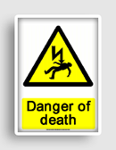 free printable danger of death  sign 